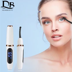 Electric Heated Eyelash Curler Portable Natural Eyelash Curling Device Long Lasting Professional Beauty  Eyelash Styling