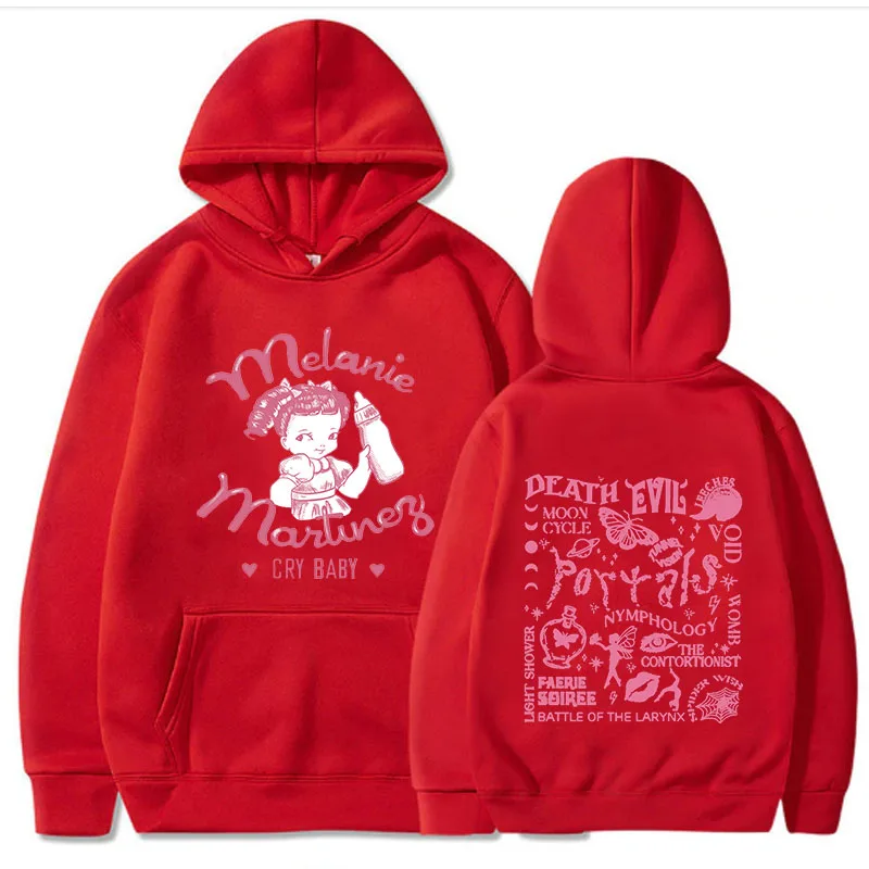 Melanie Martinez Cry Baby Hoodie for Men Vintage Hoodies Streetwear Y2k Pullovers Graphic Sweatshirts Fleece Streetwear Clothes