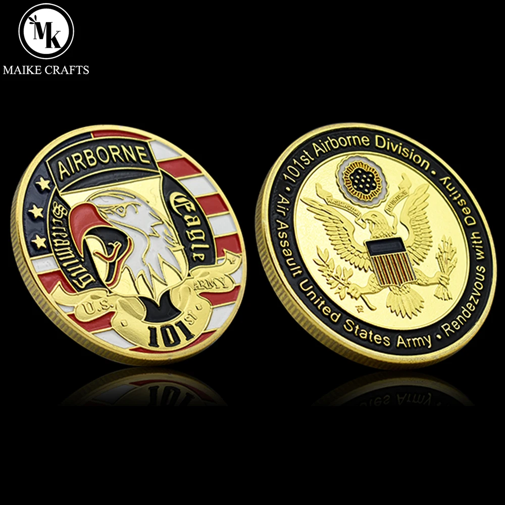 101st Airborne Division Commemorates Coin Air Assault United States Army Challenge Coin Military Collection Gifts