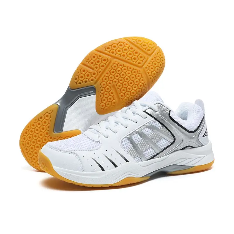 Men's badminton trainers Breathable non-slip soles Women's tennis shoes Table tennis shoes with swivel buckle
