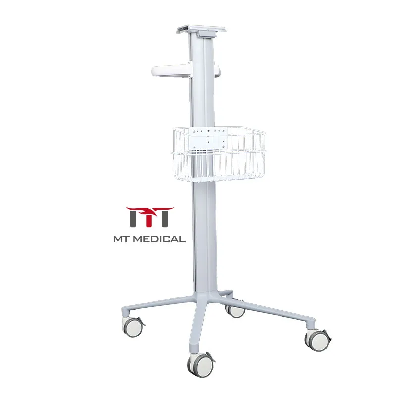 

High Quality Medical Instrument Monitor Stand Stainless Steel Patient Monitor Trolley Cart Electric Power Source Metal Material