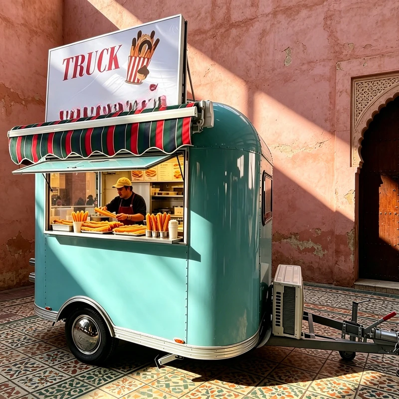 Custom Style Food Trailer Fully Equipped Customized Mobile Kitchen BBQ Beer Catering Service