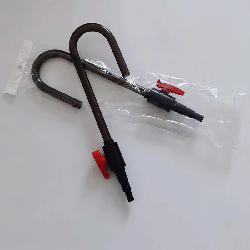 Tubo de llenado de agua para peces, tubo de llenado de agua para acuario, tubo de recarga de agua superior automático montado en la pared en forma de U