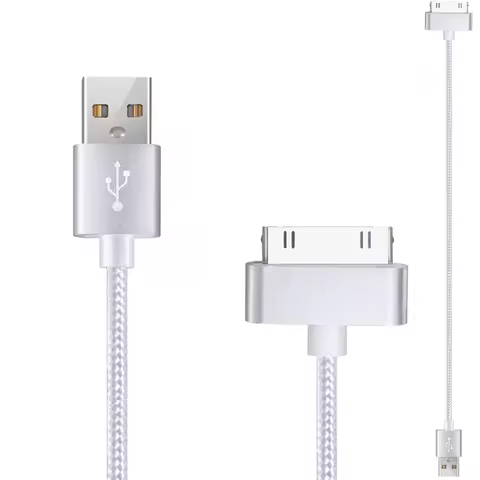USB Cable Fast Charging for iPhone 4 4s 3GS 3G iPad 1 2 3 iPod Nano touch 30 Pin Original Charger Adapter Data Sync Cord 1m 1.5m