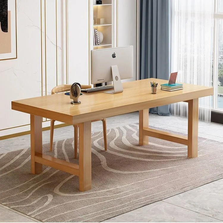Solid wood large board table tea table long  simple writing desk desktop computer  student