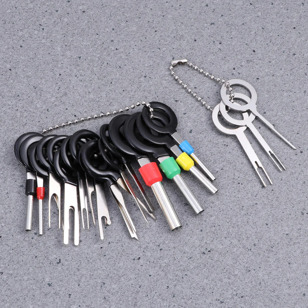 21 pçs terminal extrator ferramenta auto carro plug fio chicote de fios pino remoção 21 em 1 conector universal desmontagem conjunto pino liberação