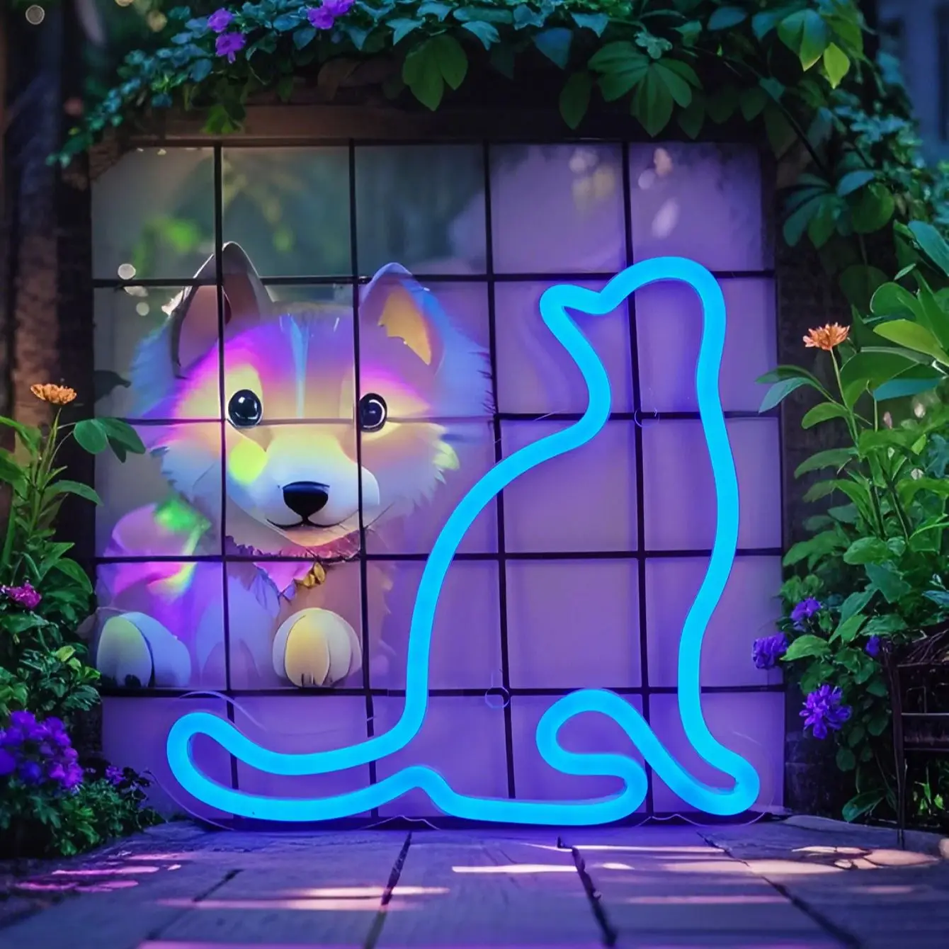 

Светодиодная неоновая лампа Chi-buy в форме кошки с питанием от USB, ночник, подходит для спальни, свадьбы, Хэллоуина, Дня благодарения, Рождества