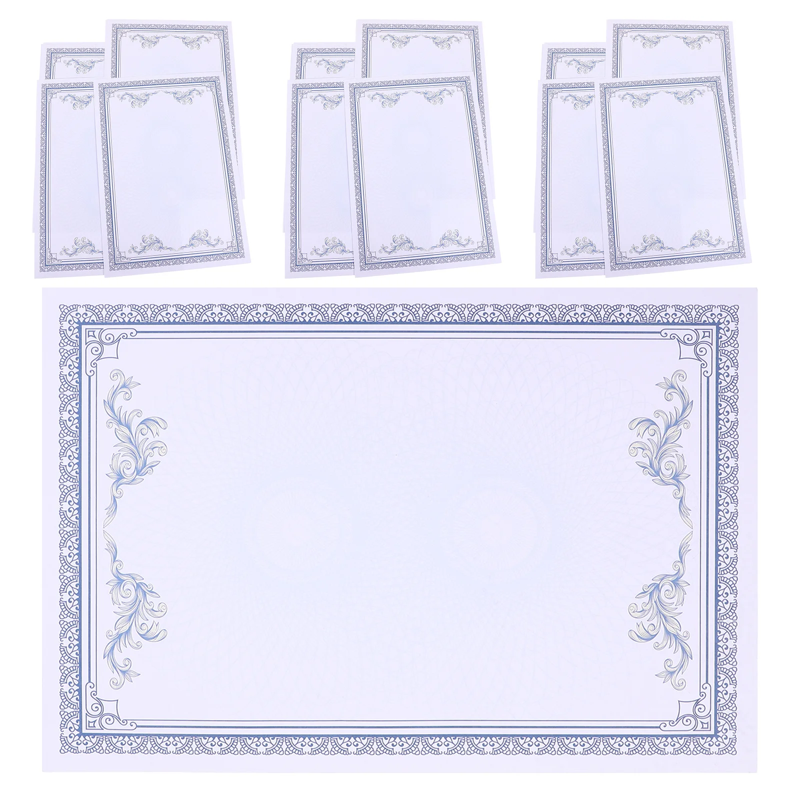 50 قطعة من ورق الدبلوم الفارغ بتصميم متعدد الاستخدامات لقدرات الطباعة لمنظمي الأعمال المدرسية