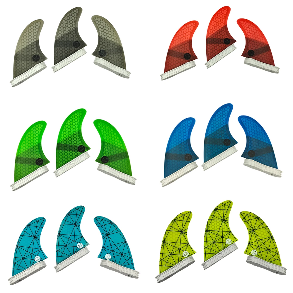 M/L Surfboard Fins Carbon FIber Tri Fins UPSURF FCS2 g5/g7 Surf Fins Double Tabs 2 Fin For Sup Quilhas 3 Fins Set