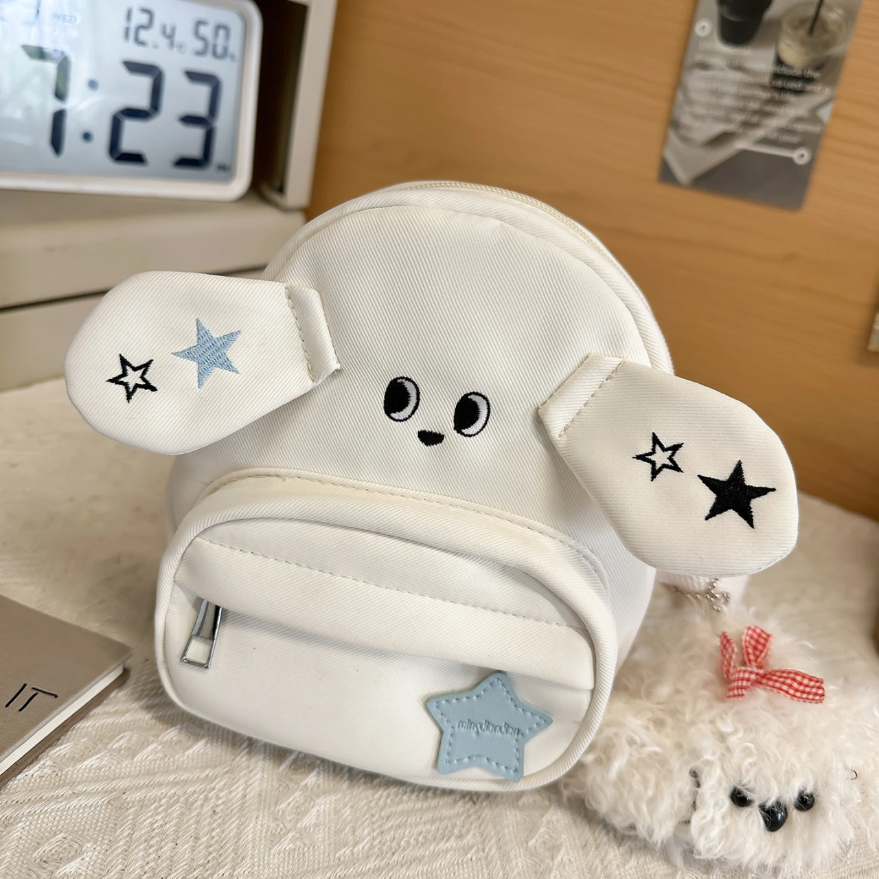 Cute Dog Crossbody Bag Women Kawaii Puppy Shoulder Bag Yellow Cartoon Design Girls Casual Nylon Small Cellphone Purse