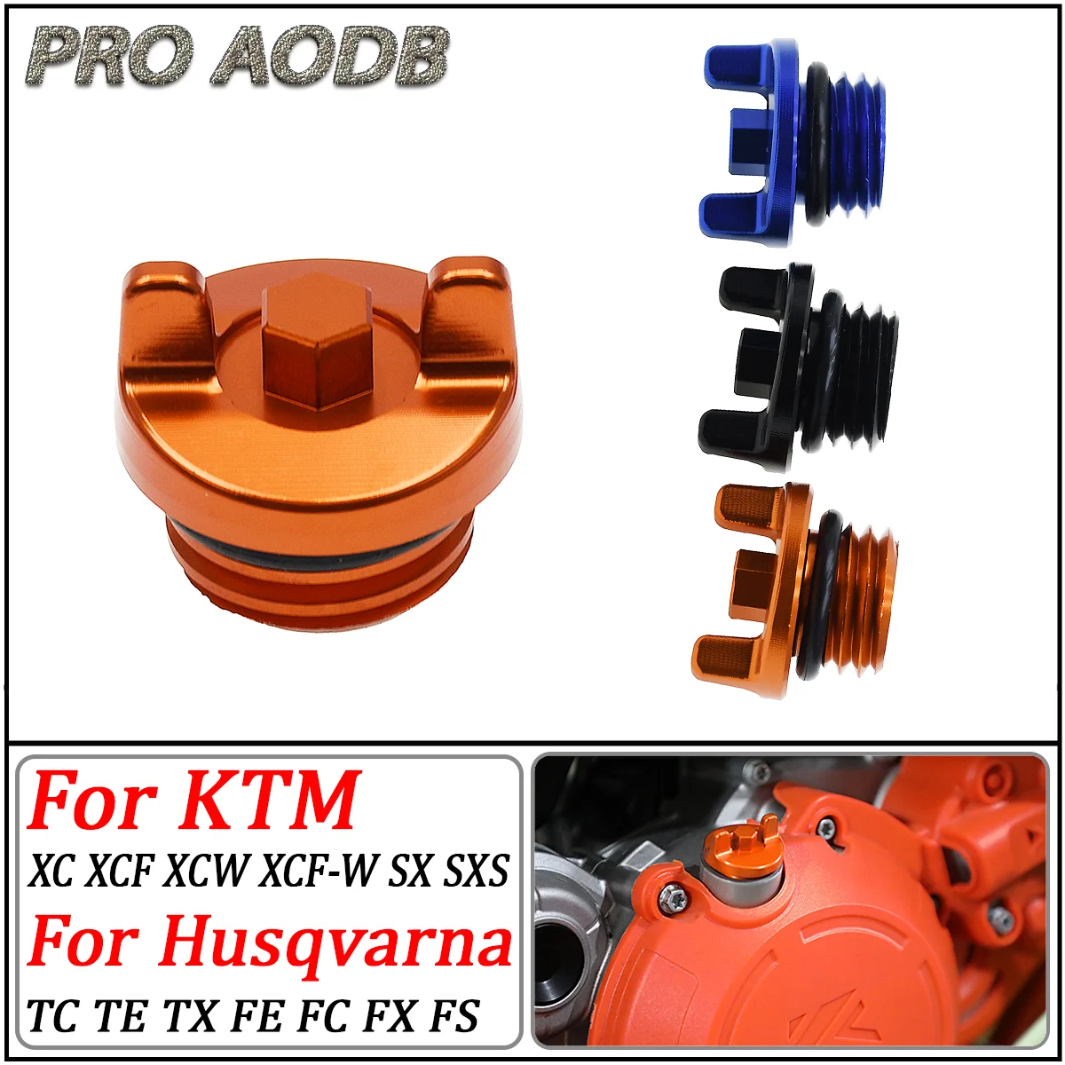 

For GasGas Enduro/R 690 SMCR For KTM SXS EXCF EXC EXC-G MXC MXCG 50SX 65SX SX SXS XC 85 105 CNC Engine Oil Filler Plug Cap Cover