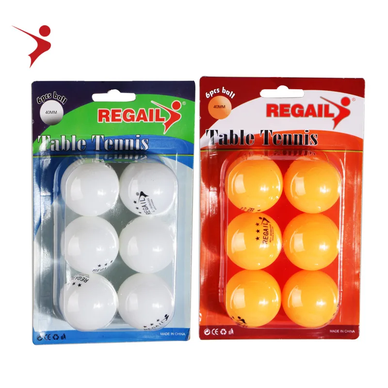 

Regail's best-selling double suction card 6-pack table tennis single suction card ABS new material training table tennis