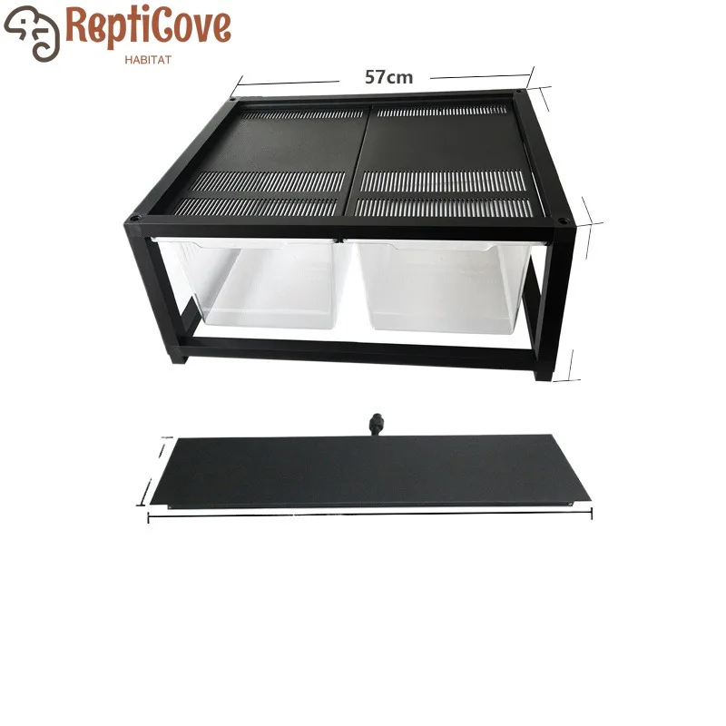 

Шкаф для восхождения змеиного и леопардового геккона, стойка для среды обитания рептилий с толстым хвостом, полка для разведения домашних животных из алюминиевого сплава против побега, для восхождения домашних животных