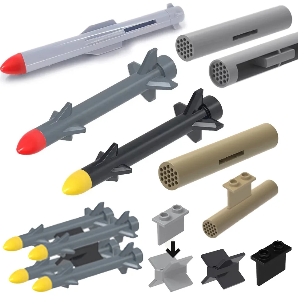 

MOC Military Weapons Missile Model Building Blocks Fighter Accessories Bricks Toys