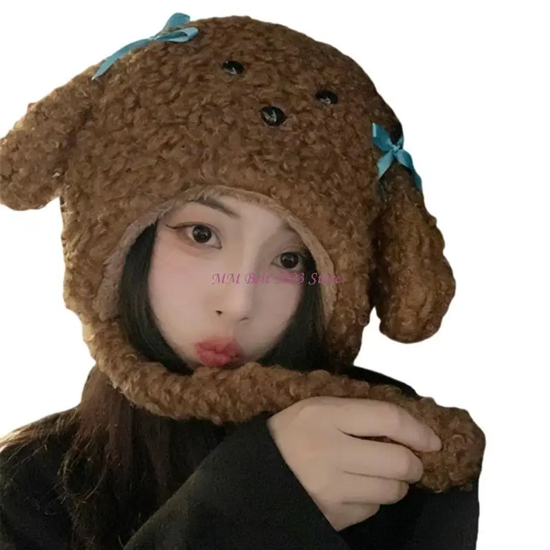 

49ME Женская шапка для щенков для занятий спортом на открытом воздухе, однотонная шапка с головным убором для Хэллоуина