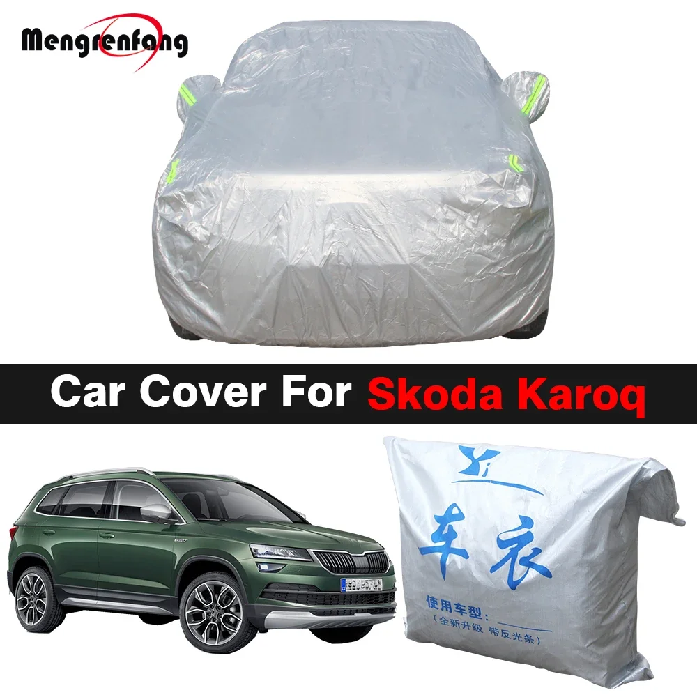 

Car Cover For Skoda Karoq Outdoor Protection Full Car Cover Snowproof Sunshade Dustproof Universal Full Car Cover