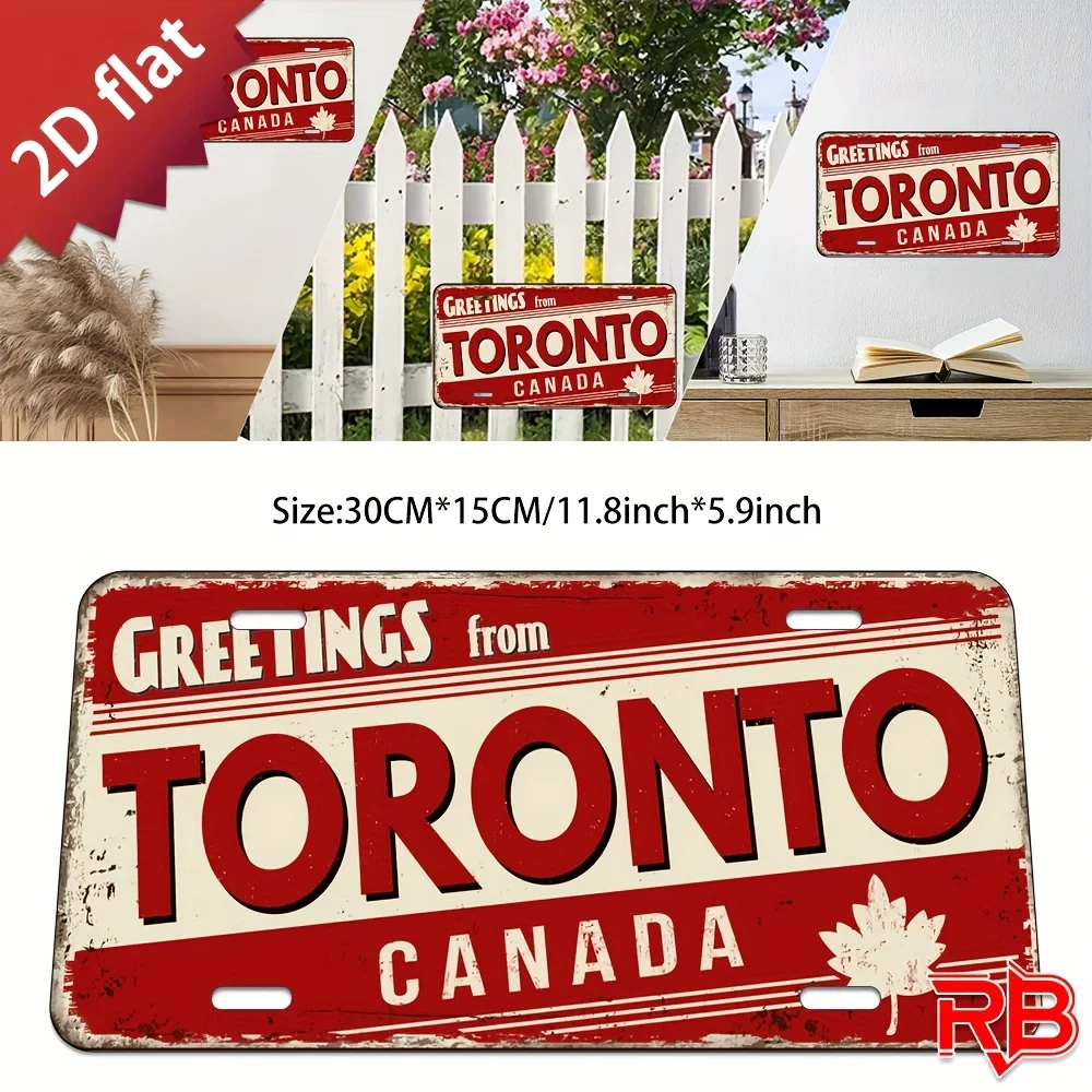 2D Flat Aluminum Metal Sign - 