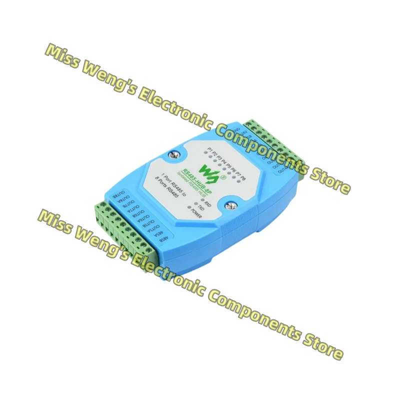 

8-канальный повторитель концентратора RS485 Расширение/распределитель сигнала RS485 Рельсовый тип изоляции промышленного класса, RS485-HUB-8P