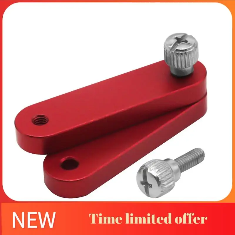 

2Pcs Aluminum Alloy Steel Ruler Limit Adjustment Locating Block Scriber Woodworking Ruler Stop Block