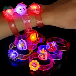 10/20PCS Glowing Bracelets Rings Light Toys Kids Gifts Birthday Party Favor Return Gift Carnival Event Children Gift Bag Fillers