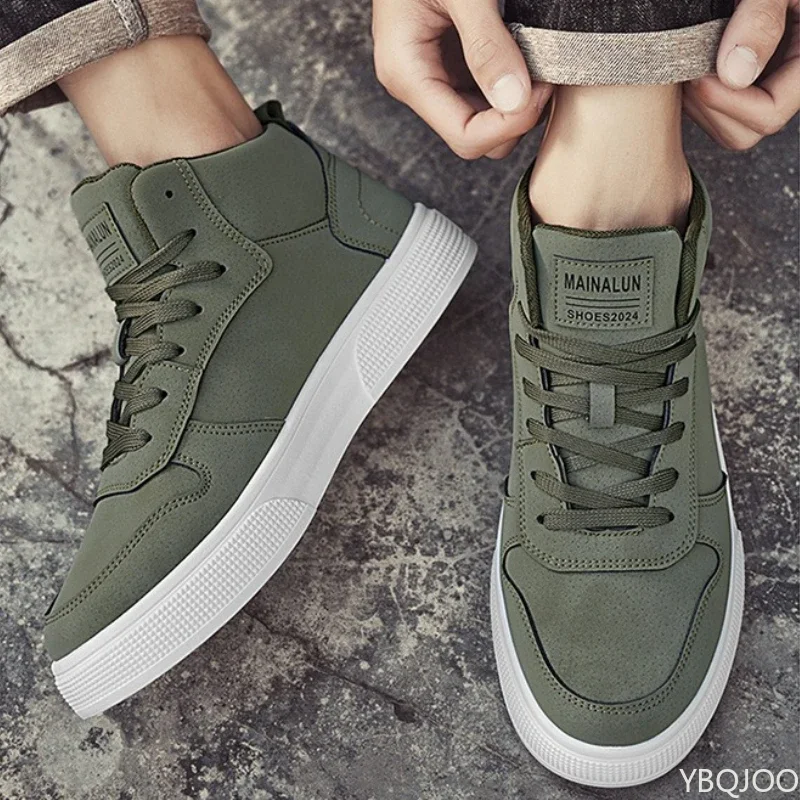 Minimalistische Herren-Plateauschuhe Modische Vielseitige Herren-Sneaker Lässige Bequeme Sportschuhe – Detail 9