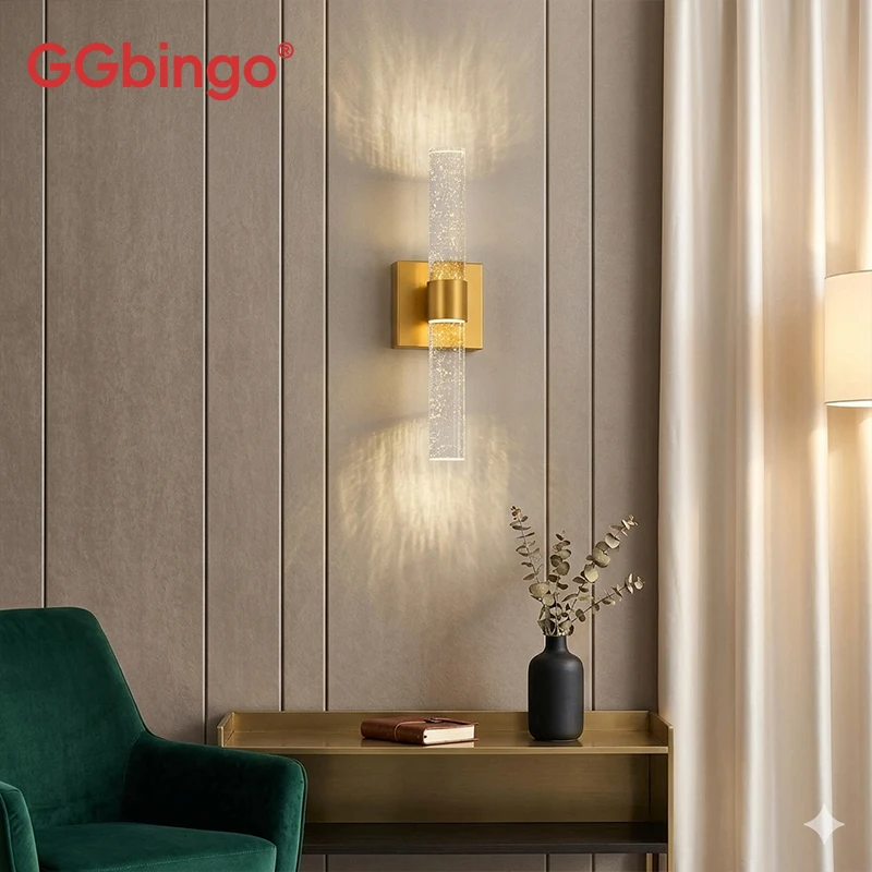 

GGBingo Wall Crystal Light 3000k 12W Wall Mounted Light Luxury Wall Decoration Lamp Crystal LED Art Light