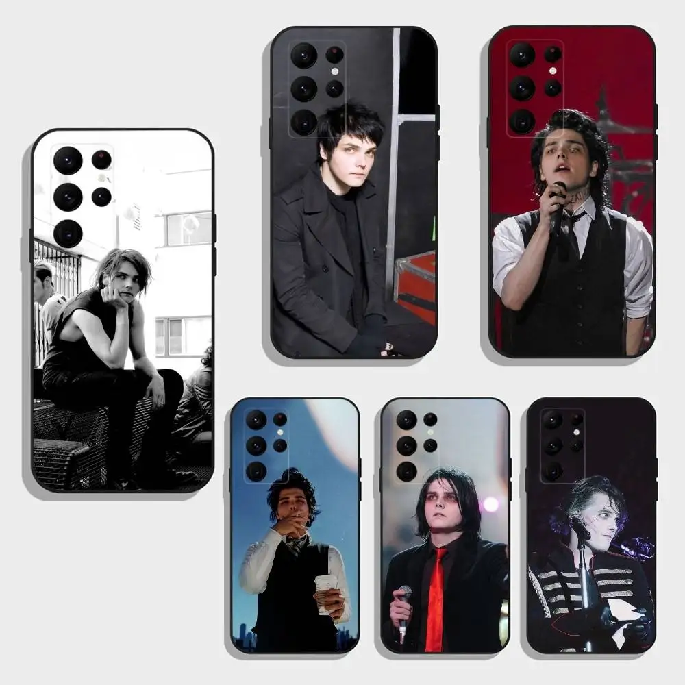 

Singer G-Gerard Rock W-Way Phone Case For Samsung S25,24,23,22,30,21,10,9,Ultra,Plus,FE 5G Black Soft Case