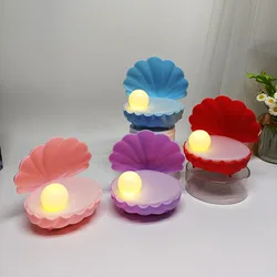 Lovely Pearl Shell Night Light Cute Desk Lamp Sleep Light Tabletop