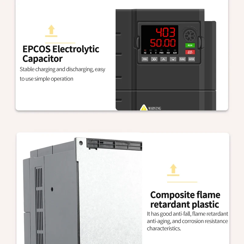 Dual Digital AC Variable Frequency Drive Converter Inverter Voltage Range 220V 380V