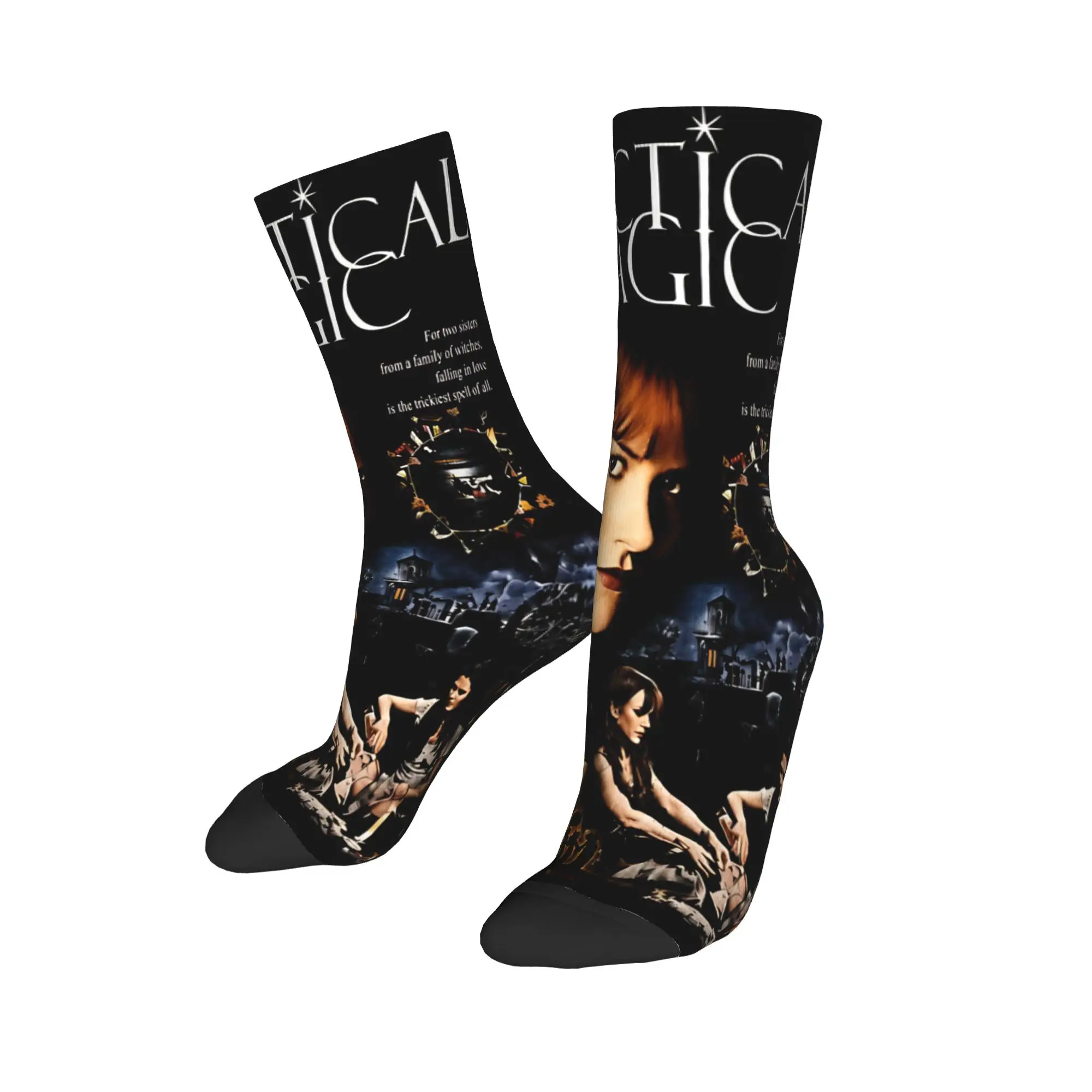 Practical Magic Witch Sisters Witchcraft Spellcasting Occult Gothic Socks Accessories For Men Women  Skateboard Socks