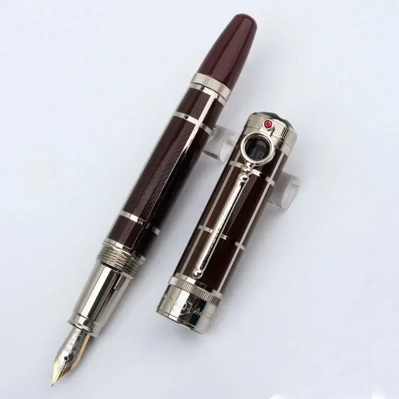 أعلى جودة كلاسيك آرثر عدسة مكبرة تصميم دائري قلم حبر رولربال قلم حبر جاف ترقية هدايا ترويجية صغيرة