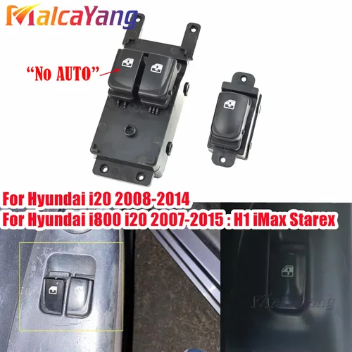 Botón de interruptor de Control de Elevalunas eléctrico de alta calidad para Hyundai i800 i20 H1 iMax Starex 2007-2015 93570-1J500 93580-1J002