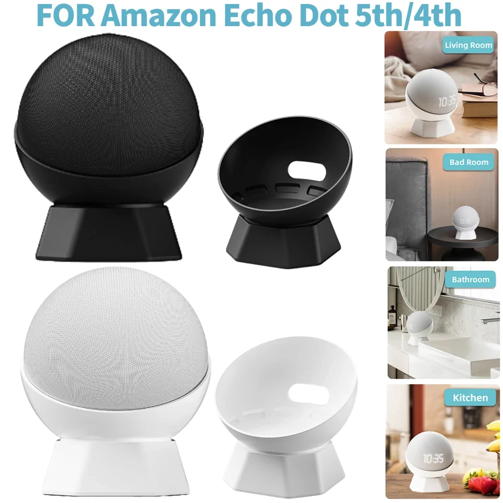 Silicone Desktop Bracket Bluetooth Speaker Desktop Holder Mount for Alexa Echo Dot 5/4th Generation Management Function Base