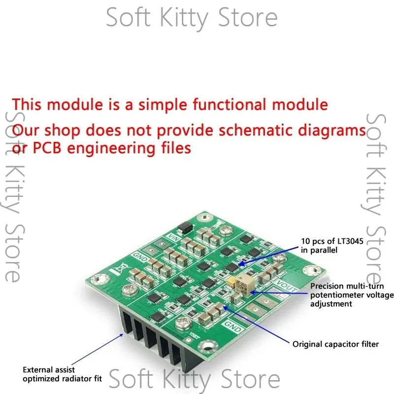 Design of 10 Parallel Low-noise Linear 4-layer PCB for LT3045 Module Positive Voltage Power Supply