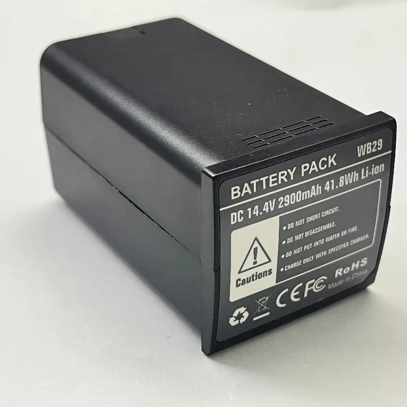 14.4V 2900mAh Rechargeable Battery  WB29 For Godox AD300, AD200 Pro, AD300 Pro, AD200 Pro II, WB300P