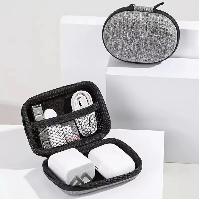 Portable Mini Hard Shell Digital Gadgets Storage Bag Bluetooth Earphone MAC Charger Case Data Cable U Disk Organizadores Box