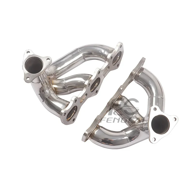 TIG Welded SUS304 Exhaust Manifold for Porsche 911 991.2 3.0T Performance Exhaust Pipes Headers with CNC Precision Flanges