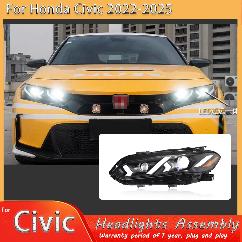 

Комплект для переоборудования фар Honda Civic 2022-2025 в стиле Lamborghini с LED дневными ходовыми огнями