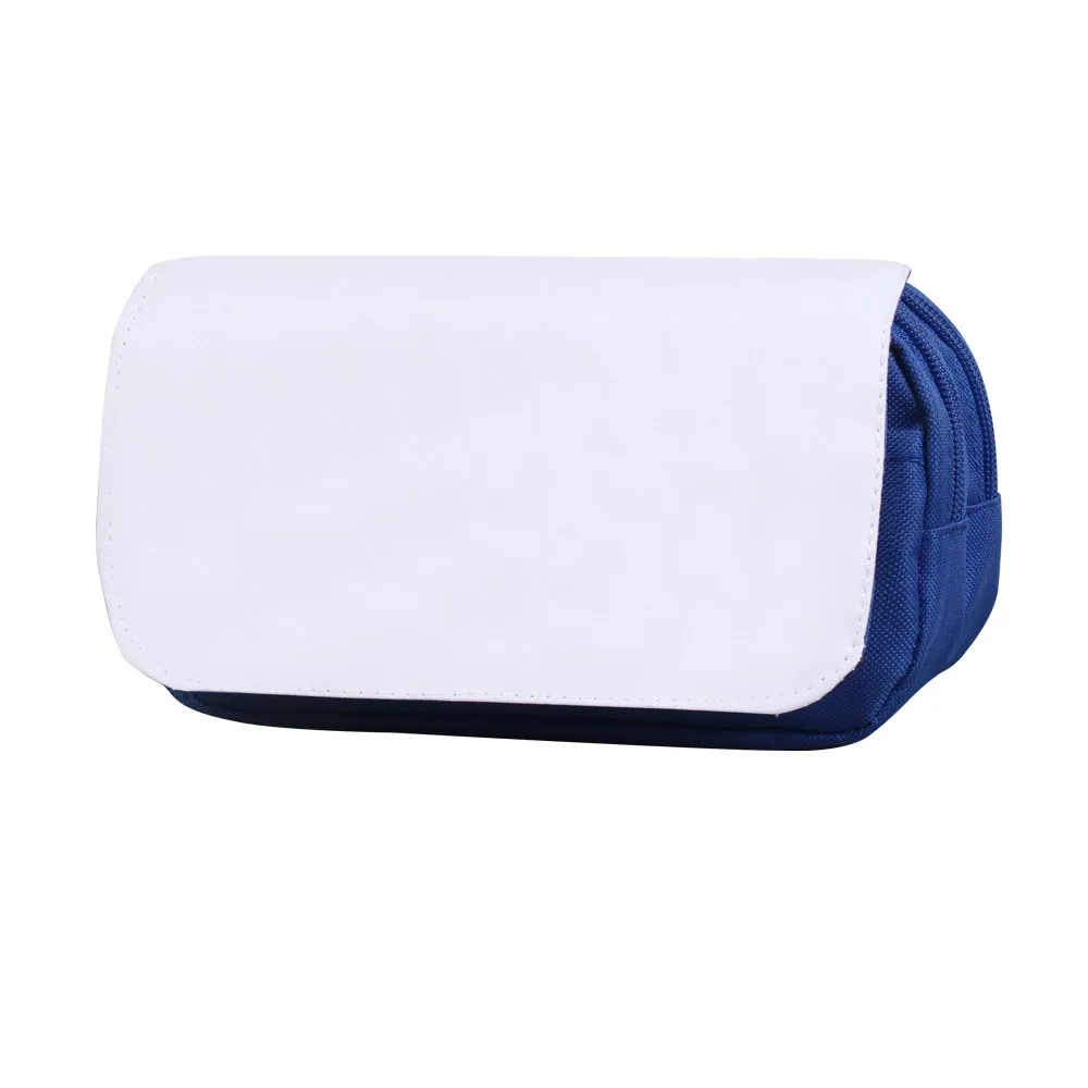 Sublimation Blank Pencil Bag Makeup Bags Large Capacity Multi-Layered Zipper Cosmetic Bag Pencil Case For Heat Transfer Print