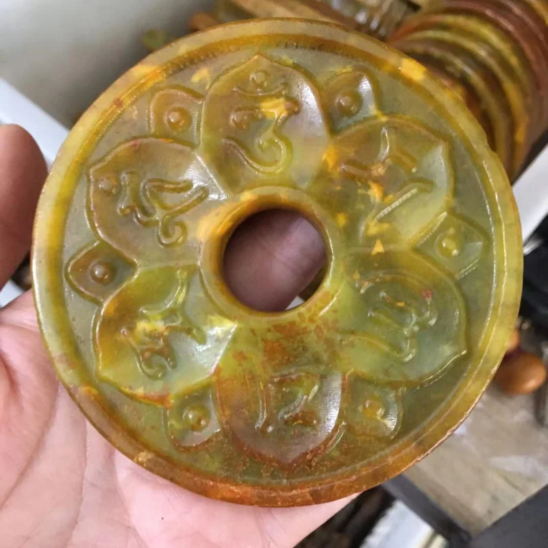 

Vintage Antique-Style Natural Jadeite Pendants and Handheld Ornaments