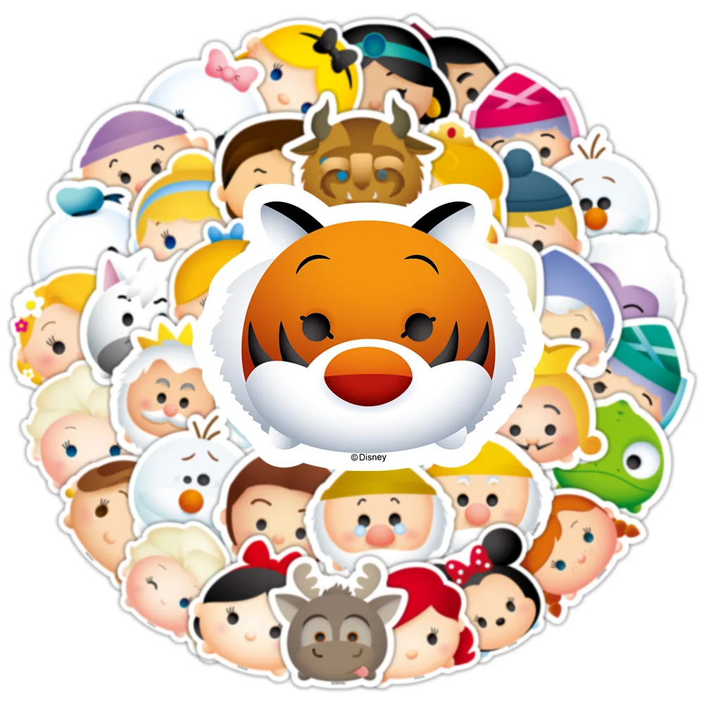 10/50 Stuks Disney Cartoon Tsum Tsum Schattige Stickers Voor Kinderen Diy Laptop Garderobe Telefoon Gitaar Cup Koffer Auto Kawaii Stickers Speelgoed