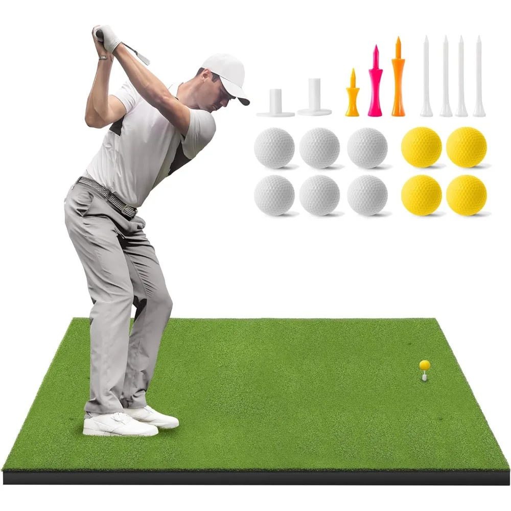 Golf Mat - 5x4ft 26MM/31MM Golf Hitting Mats Practice Outdoor Indoor, Golf Turf Practice Mat