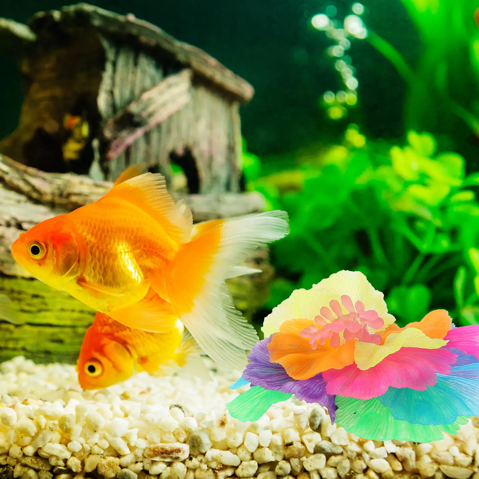 

Silicone Water Plant Decoration for Fish Tank Aquarium Realistic Home Decor Lifelike nament Vibrant Colors Low