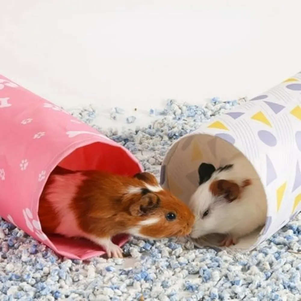 Langlebiger Eckversteck für Hamster, Tunnel-Design, atmungsaktives Meerschweinchen-Tunnel-Spielzeug, Spielzeug für kleine Haustiere
