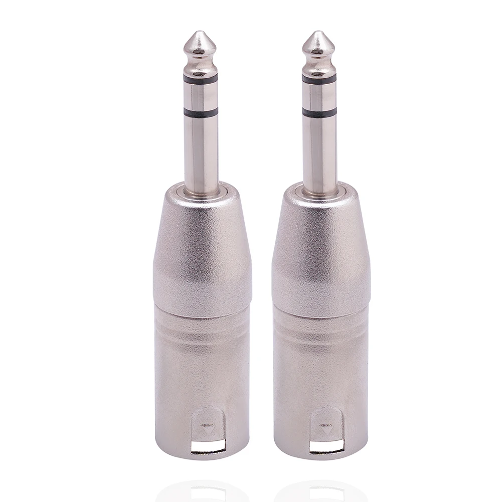 ربط محول الصوت كابل ستيريو TRS إلى 3Pin XLR 1/4 بوصة 2 قطعة واجهة التبديل ذكر إلى ذكر جودة عالية