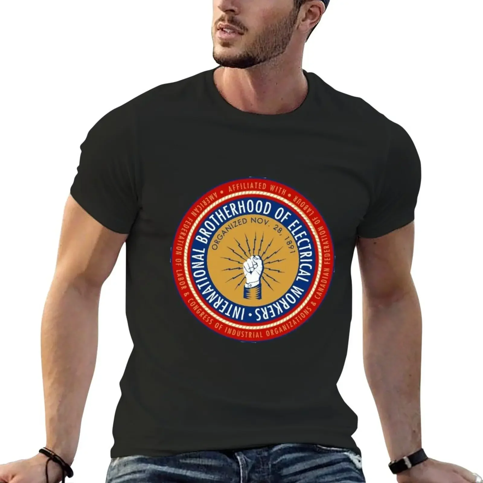 

New IBEW electrician - Cool T-Shirt shirts graphic tees Louboutins affliction shirts designer t shirt men