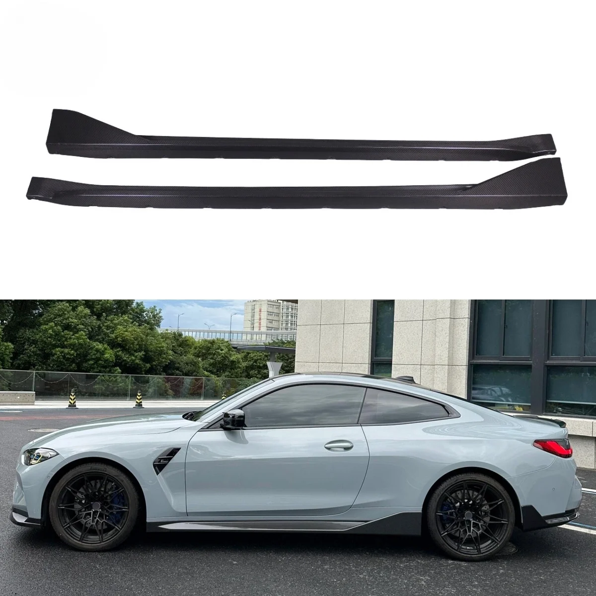 Dry Carbon Fiber Side Skirt For for G80 G82 G83 M3 M4 2021 Side Skirt Splitter MP Style