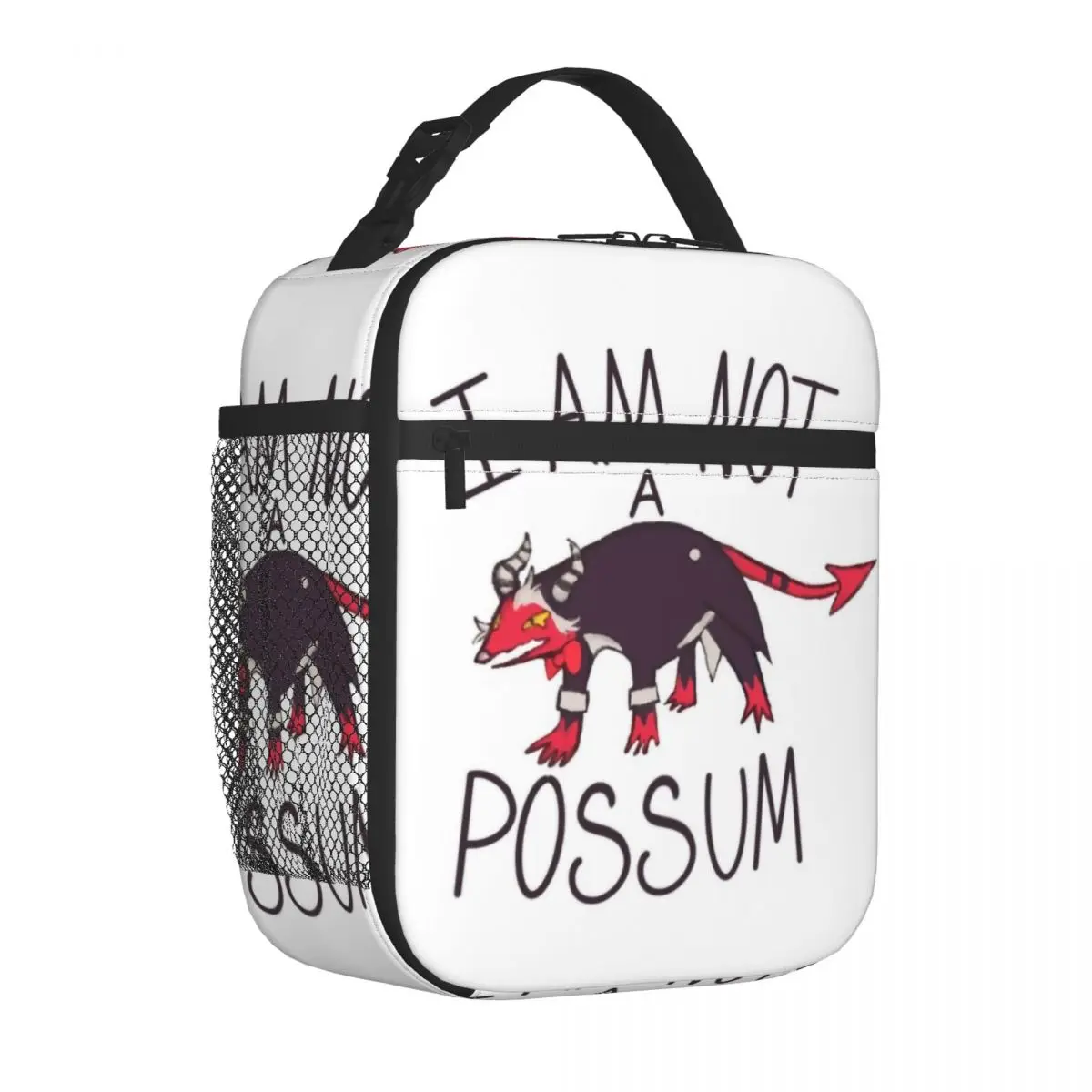 Custom I'm Not A Boss Cartoon POSSUM Helluva Boss Lunch Bag Women Cooler Warm Insulated Lunch Boxes for Children School