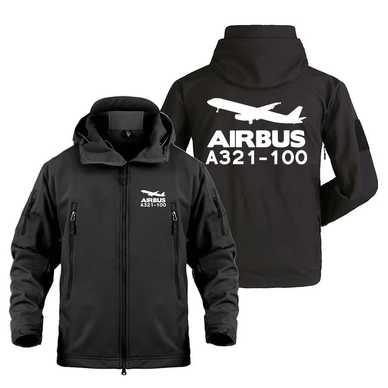 Outdoor Military Tactical Shark Skin Man Jackets Coats Airbus A321-100 Aviation Fleece Warm SoftShell Jackets for Men