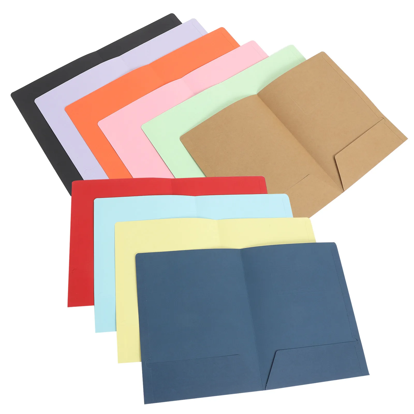 

Набор из 10 усиленных папок для документов с двумя карманами: органайзер для договоров, презентаций и материалов для совещаний